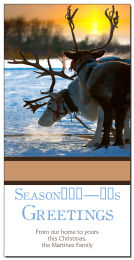 Christmas Season's Greetings Reindeer at Sunset Cards  4
